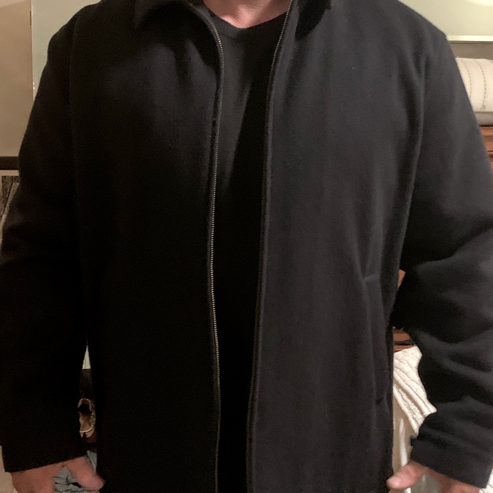 Polo  Men’s Wool Blend Coat: Size Large